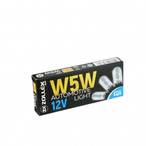 ZOLLEX spuldze W5W W2 1x9.5D 12V bez cokola 10gb. (9024)